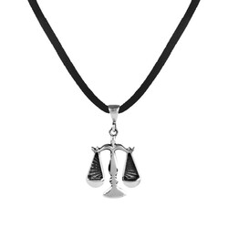 Adalet Terazili Gümüş Erkek Kolye