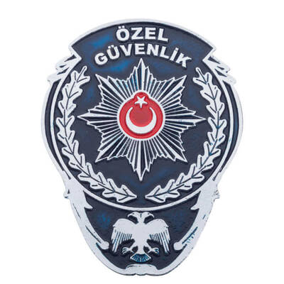 Beyaz Renk Özel Güvenlik Cüzdan Rozeti