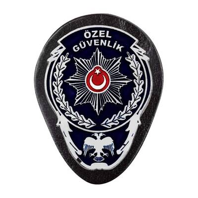 Beyaz Renk Özel Güvenlik Kemer Rozeti