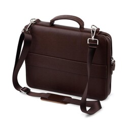 Exclusive Hakiki Deri Organizer Çanta Kahverengi - 4