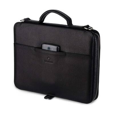 Exclusive Hakiki Deri Organizer Çanta Siyah - 1