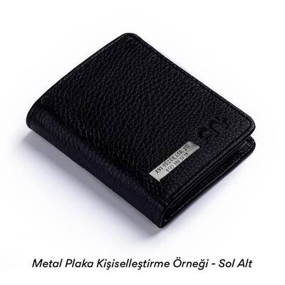 Fonksiyonel Hakiki Deri Bozuk Para Bölmeli Klasik Erkek Cüzdan Siyah - 4