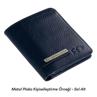 Fonksiyonel Hakiki Deri Klasik Erkek Cüzdan Lacivert - 4