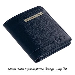 Fonksiyonel Hakiki Deri Klasik Erkek Cüzdan Lacivert - 5