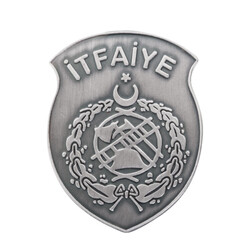 Anı Yüzük - Gri Renk Küçük Boy İtfaiye Rozeti