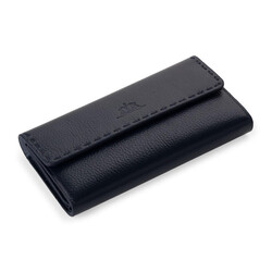 HandMax Unisex Hakiki Deri Mıknatıslı Büyük El Cüzdanı Lacivert - 2