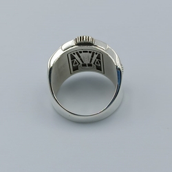 İstanbul Üniversitesi Hukuk Fakültesi Tarihi Kapı Motifli Yüzük Unisex - 4