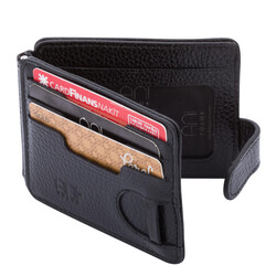 Jandarma Subay Rozetli Para Tokalı Kartlık Cüzdan Siyah - 3