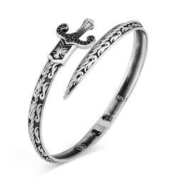 Kılıç Model 925 Ayar Gümüş Erkek Bileklik