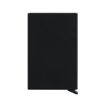 Minimalist RFID Otomatik Mekanizmalı Kartlık Siyah Kişiselleştirilebilir - 4
