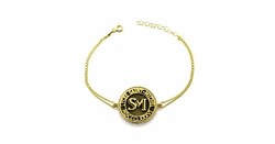Saint-Michel Lisesi Altın Kaplama Gümüş Zincir Bileklik