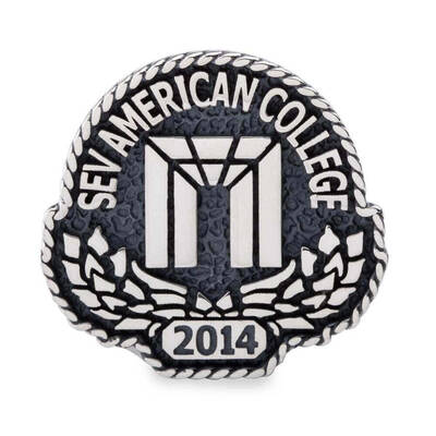 SEV American College 2021 Yüzüğü + Rozet Set - Bayan - 3