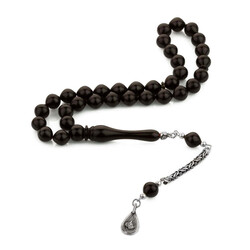 Sıkma Kehribar Sığırcık Kesim Tuğra Püsküllü Tesbih