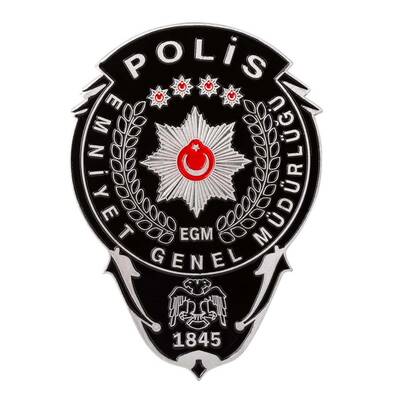 Siyah Renk Polis Cüzdan Rozeti