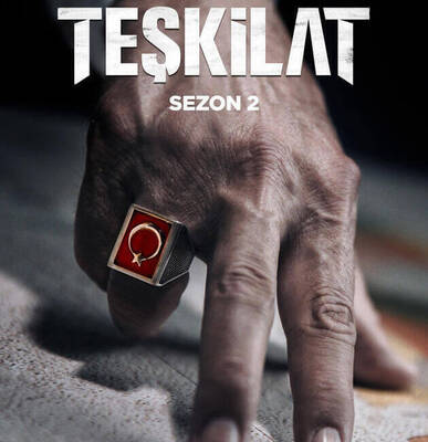 Teşkilat Dizisi Yüzüğü Lisanslı (Erkek 925 Ayar Gümüş Ay Yıldızlı Siyah)