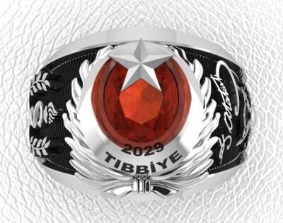 GATA Tıbbiye Gümüş Erkek Yüzük - 3