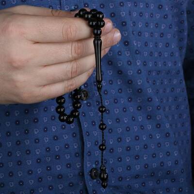 Usta İşi Küre Kesim Sistemli Oltu Tesbih - 2