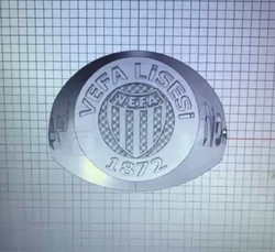 Vefa Lisesi Lazer İşlemeli Okul Yüzüğü